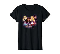Bratz Sparkle and Glow Girls T-Shirt, Women, Black, Medium