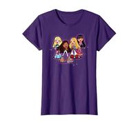 Bratz Sparkle and Glow Girls T-Shirt, Women, Purple, XX-Large
