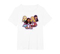 Bratz Sparkle and Glow Girls T-Shirt, Women's Plus, White, 2X