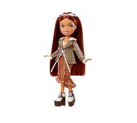 Bratz Stylin' Yasmin - Fashion Doll with Customisable T-Shirt for You, Comes with Accessories, Cute Toys for Girls, Brown