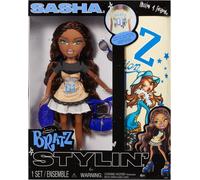 Bratz Stylin' Sasha - Fashion Doll with Customisable T-Shirt for You, Comes with Accessories, Cute Toys for Girls