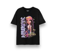 Bratz Yasmin Womens T-Shirt | Y2K Bling Short Sleeve Graphic Tee in Black | Pretty Princess Classic Doll Chrome Relaxed Fit Apparel Top | Nostalgic Doll Character Merchandise Gift
