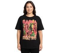 Bratz Womens T-Shirt | Y2K Bling Short Sleeve Graphic Tee | Classic Doll Chrome Relaxed Fit Apparel Top | Nostalgic Doll Character Merchandise Gift