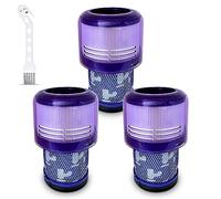 Braumers 3-Pack Replacement Filters Compatible with Dyson V11 Animal, V11 Absolute, V11 Torque Drive, V15 Detect, SV14 Cordless Vacuum - Washable Vacuum Parts Compare to #970013-02