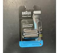 Braun Series 3+ Electric Shaver ORIGINAL Replacement Head, Get Back 100% Shaving Performance, Compatible with Series 3+ and Series 3 ProSkin Shavers, Made in Germany, 32B