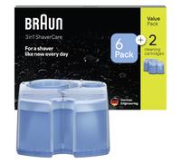 Braun 3in1 ShaverCare Center Refill Cartridges, Hygienic Cleaning, 6+2 Pack