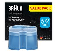 Braun 3in1 ShaverCare Cleaning Cartridges Value Pack 6+2