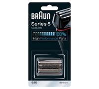 Braun 52B Replacement Foil & Cutter Cassette for Series 5 Shavers (5040s, 5030s, 5020s) - Black