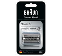 Braun 83M Series 8 Replacement Shaver Head Cutter - Silver, Fits Series 8 Shavers