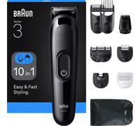BRAUN Series 3 AIO3560 10-in-1 Trimmer - Black, Black