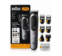 BRAUN All-in-One Kit Series 5, 7in1 Grooming, Sharp Blade, Body Trim, AIO5520, Grey, Top Gift Picks