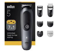Braun All-in-One Kit Series 5, 7in1 Grooming, Sharp Blade, Body Trim, AIO5520, Grey