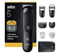 Braun All-in-One Series 5 9 in 1 Grooming Kit Ultra Sharp Blade Body Trimmer AIO5540 Black