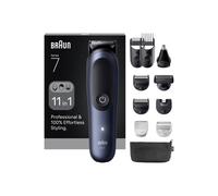 Braun All-in-One Series 7, 11-in-1 Grooming Set, ProBlade, AutoSense, 120 Min Battery, AIO7540, Blue