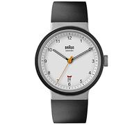 Braun Automatic 3-Hand 40mm Mens Watch with Date Analogue Watch, Rubber Strap, 40mm Stainless Steel Case, Model BN0278WHBKG.