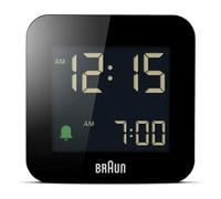 Braun Bc08B Digital Travel Alarm Clock With Snooze Black
