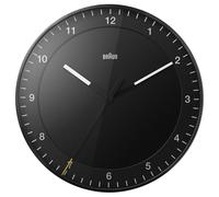 Braun Classic Large Analogue Wall Clock, 30cm, Black, BC17B