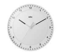 Braun Classic Large Analogue Wall Clock, 30cm, White, BC17W