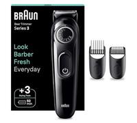 Braun Beard Trimmer Series 3 3410, Electric Beard Trimmer for Men, Incl. Ultra-Sharp Blade, 40 Length Settings, Styling Tools, Rechargeable 50-min Cordless Runtime & Washable