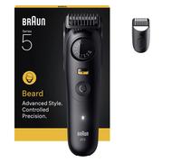 Braun Beard Trimmer Series 5, +2 Styling Tools, 20 Lengths, Sharp Blade, BT5500, Black