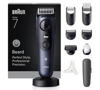 Braun Beard Trimmer Series 7, +10 Barbering Tools, 40 Lengths, ProBlade, BT7540, Blue