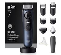Braun Beard Trimmer Series 7, +10 Barbering Tools, Blue BT7540