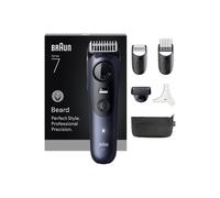 Braun Beard Trimmer Series 7, + 6 Barber Tools, 40 Lengths, ProBlade Blade, BT7520, Blue