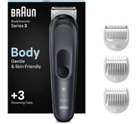 Braun Body Groomer 3 Mens Body Trimmer Waterproof Rechargeable Grey
