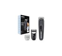 Braun Body Groomer 5, Manscape Tool For Men With SkinShield Technology, Sensitive Comb, Wet & Dry, 100% Waterproof, UK 2 Pin Plug, BG5350, Grey/White