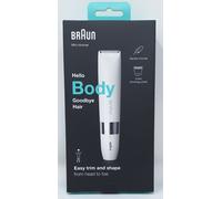 Braun BS1000 Mini Body Shaver - Easy Trim And Shape From Head To Toe - White