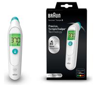 Braun Sensian Swipe 5 Temple thermometer -TempleSwipe Technology -Colour-Coded Digital Display - Baby and Child Friendly - 3-Sec Results - #1 Brand among doctors(1) - BST200