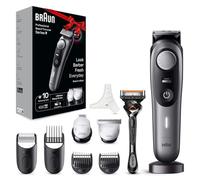 Braun BT9420 Beard Trimmer, Beard Trimmer/Trimmer/Hair Trimmer for Men, Professional Hair Clipper, 40 Settings, Charging Station, Travel Case, Beard Stencil, 180 Minutes Wireless Running Time
