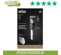 Braun BeardTrimmer 9 BT9520 beard trimmer Battery 52 2 cm Wet & Dry Black, Grey