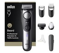 Braun BT9520 Series 9 Beard Trimmer with 7 Barber Tools, Power Boost & Lifetime Sharp ProBlade Blade, 180 Min Battery Life, with Fade, 52 Lengths, Precision Wheel & Locking, Waterproof, BT9520, Chrome