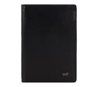 Braun Büffel Country passport case RFID leather 10 cm black