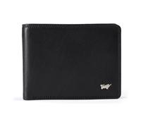 Braun Büffel Golf 3.0 Wallet RFID protection Leather 12 cm black