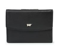 Braun Büffel Golf 3.0 Wallet RFID protection Leather 12 cm black