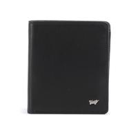 Braun Büffel Golf 3.0 Wallet RFID protection Leather 11 cm black