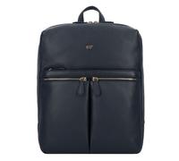Braun Büffel Hanna Business backpack M Genuine Leather 40 cm Laptop compartment blue