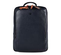 Braun Büffel Novara Business backpack Genuine Leather 40 cm Laptop compartment blue