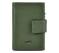 Braun Büffel Robin Credit card case RFID protection Genuine Leather 7.5 cm green