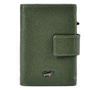 Braun Büffel Robin Credit card case RFID protection Genuine Leather 7.5 cm green