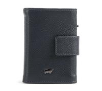 Braun Büffel Robin Credit card case RFID protection Genuine Leather 7.5 cm blue
