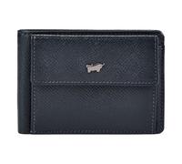 Braun Büffel Robin Wallet RFID protection Genuine Leather 10.5 cm blue