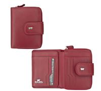 Braun Buffel Womens Golf Collction Luxury Small Red Leather Purse Wallet New