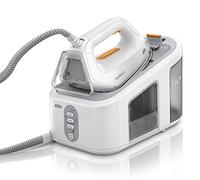 Braun CareStyle 3 Pro IS 3132 WH Dampfbügelstation - Dampfbügeleisen mit FreeGlide-3D Bügelsohle, 2400 Watt, Pumpendruck 6 bar, Dampfstoß 400g/min, Vertikales Dampfen, 2 l Wassertank, Weiß