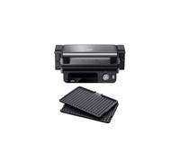 Braun CG5033IGY MultiGrill 5 CG 5033, Electronic Control Electric Grease Collector Tray, 3 Cooking Positions, Removable and Dishwasher Safe Plates, 2000 W, Black