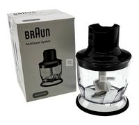 Braun MQS 200 BK Chopper Attachment with EasyClick Plus System - Accessories for Braun MultiQuick 7 and 9 Hand Blender, BPA-Free, Capacity 350 ml, Black