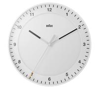Braun Classic 30cm Analogue Wall Clock in White Braun White