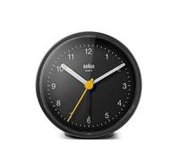Braun Classic Bedside Analogue Alarm Clock, Black, Men Black